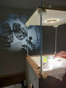 Session test de matières visuelles sur retroskop avec les artistes de la Maison Müe