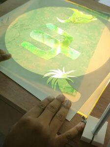 Créations sur rétroprojecteur Upcyclé