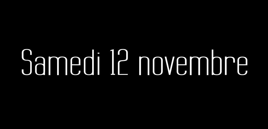 samedi 12 nov