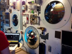 Module Thomas Pesquet Nyktalop Melodie pour l'exposition C'est arrivé demain, le retour